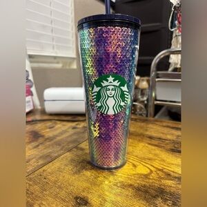 Starbucks Iridescent Tumbler with Straw